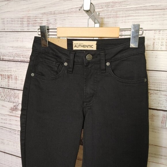 SILVER Curvy High Skinny jeans size 2 - Picture 3 of 12